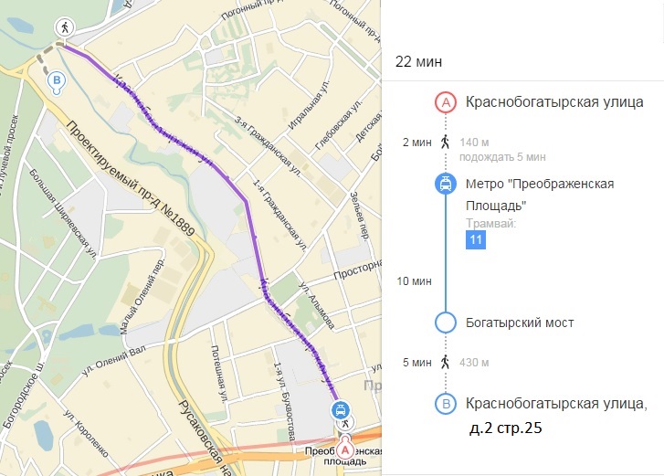 Краснобогатырская 2 стр 2 карта